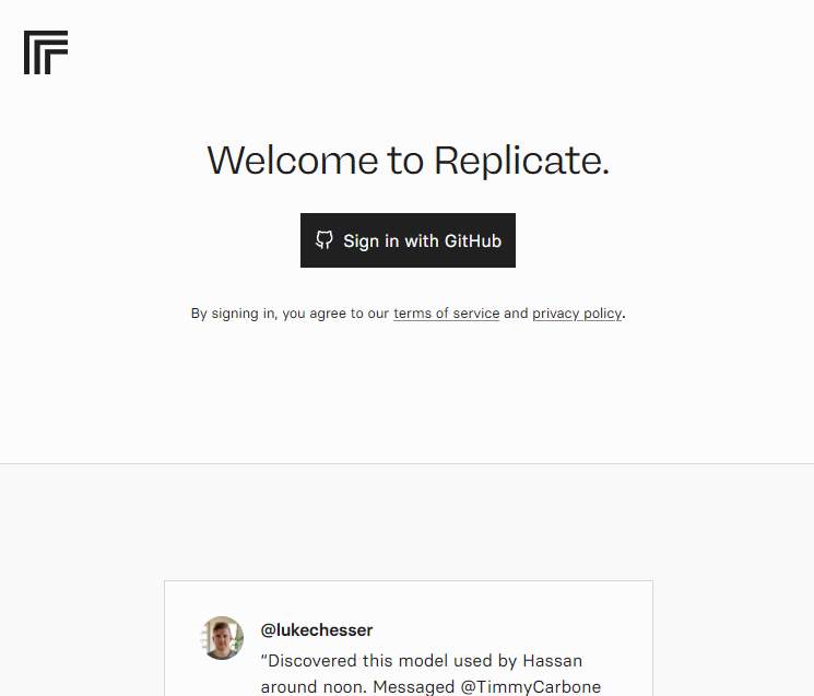Sign in with Git hub Account